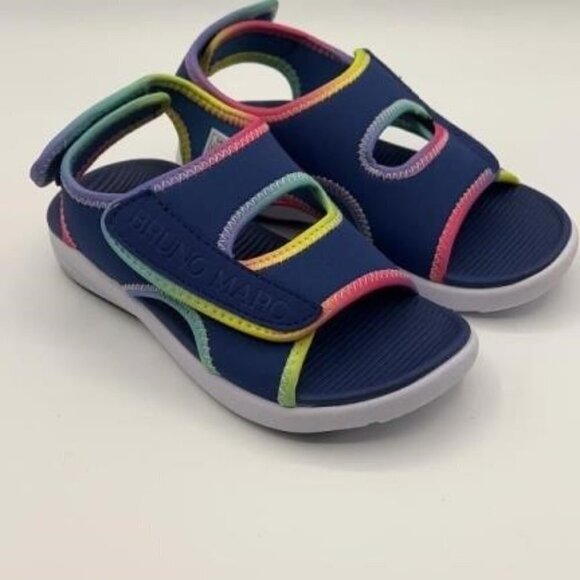 BOGO Bruno Marc Boys Girls Open Toe Sandals easy On Off Velcro Anti slip - Picture 2 of 5